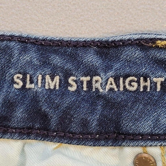 American Eagle AE Jeans Mens 30x30 Slim Straight Dark Wash Cotton Denim Flex - Picture 4 of 8